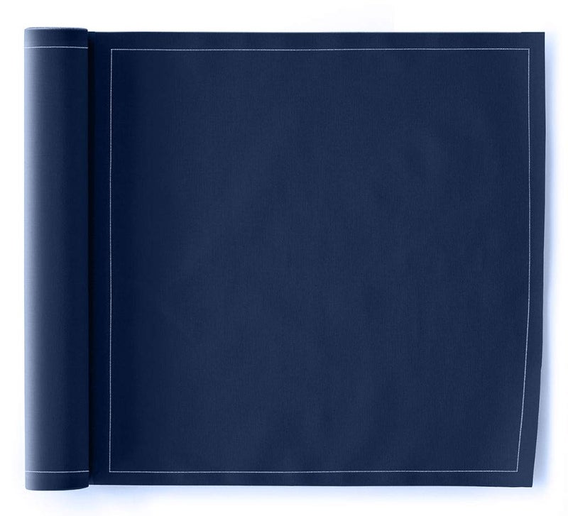 MY DRAP Cotton Dinner Napkins (11.8 x 11.8 in - 12 Per Roll, Petrol Blue) Cloth Dinner Napkins for Parties, Weddings, Dinning, Hotels, Restaurants or Events - Washable and Reusable - Image 1